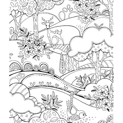 Buy Color Frame In The Forest Adult Coloring Book Spiral Bound December 8 15 Online In Indonesia