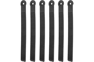 SUPVOX 6pcs Universal Snowboard Binding Ratchet Buckle Straps Replacement Ladder Straps for Ski Boots