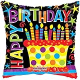 Kaleidoscope Happy Birthday Cake Foil Mylar Balloon , 18