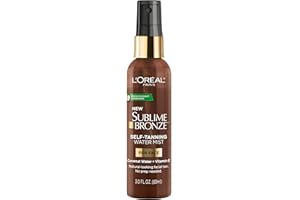 L’Oréal Paris Self-Tanning Water Mist for Face, Sublime Bronze, With Coconut Water + Vitamin E, Natural-Looking Tan, Medium, 