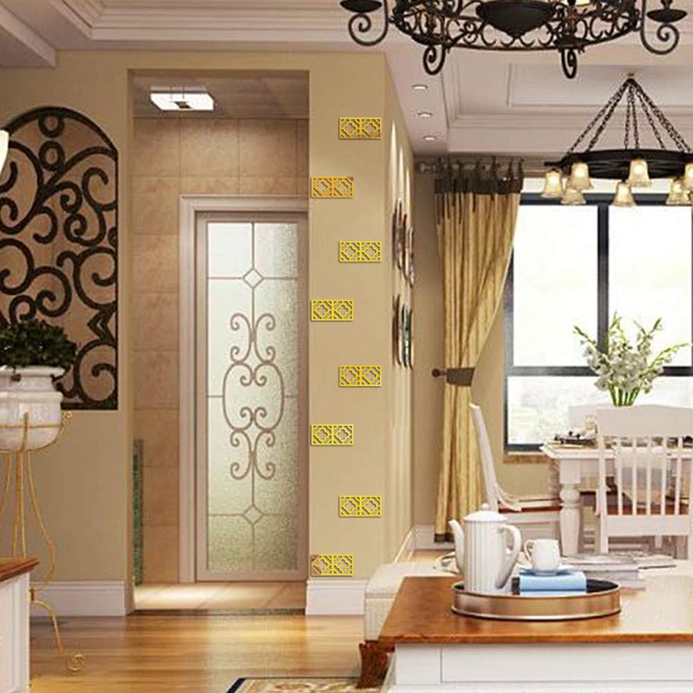 Amazon Com Tuscom 100x100mmx10pcs 3d Modern Mirror Flowers