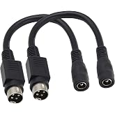HCFeng 4 P-in DI-N to DC Power Cable4 Pi-n Mini D-in Male to D-C 5521 Cable