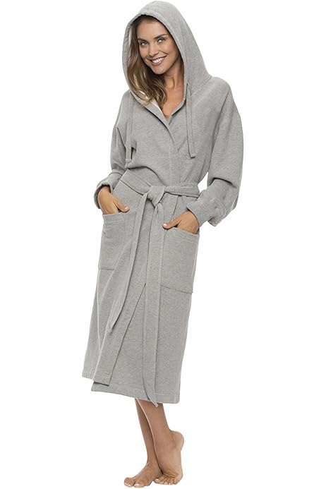zip up sweatshirt robe