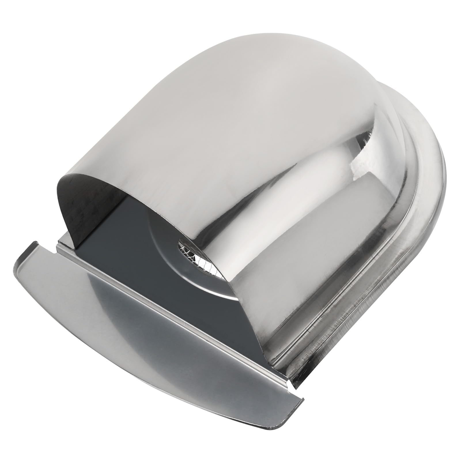 PATIKIL 6 Inch Exhaust Air Vent Cover, Exterior Wall Vent Outlet Grille Louvered Stainless Steel Duct Outdoor Ventilation Cap with Mesh for Bathroom Kitchen