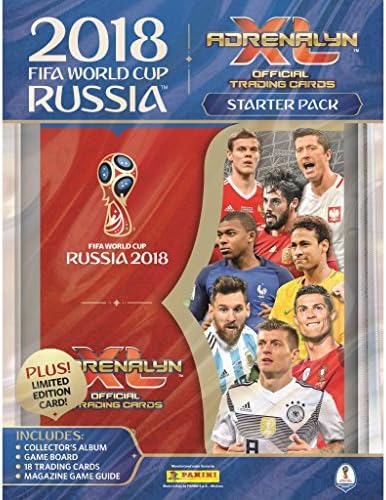 Panini Adrenalyn 2018 World Cup Cards - Starter Pack (Album + 18 Cards + LE Messi Card)