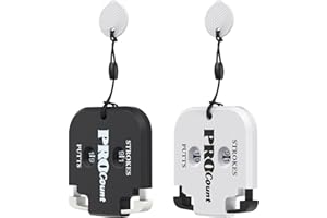 GreenHaven Mini Golf Score Shot Stroke Counter Clicker with Dial Resetting Tool/Key Chain for Golf Game Scorekeeper Portable 2 Digit Outdoor Sport Scoreboard for Putts (2 Pack)