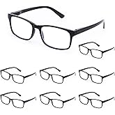 WALMXX Reading Glasses,8 Pack Reading Glasses Blue Light Blocking for Men Women,Anti Eyestrain/Dryness/UV Lightweight Readers