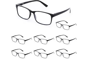 WALMXX Reading Glasses,8 Pack Reading Glasses Blue Light Blocking for Men Women,Anti Eyestrain/Dryness/UV Lightweight Readers