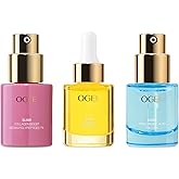 Ogee - Elixir Trio - Retinol Alternative Collagen 1% Elixir, Vitamin C THDA 20% Elixir & Hyaluronic Acid HA 1.5% Elixir with Organic Cotton Beauty Bag