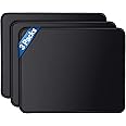 Gimars 3 Packs Mouse Pad with Stitched Edge, Ultra-Smooth Surface Mouse Pads with Anti-Slip Rubber Base, Washable, Waterproof & Soft Mouse Pads for Computers, Laptop, PC, Office & Home