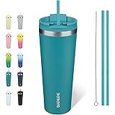 BJPKPK 26oz Tumbler With lid And Straw Stainless Steel Travel Coffee Mug Insulated Tumblers Cups,Laguna