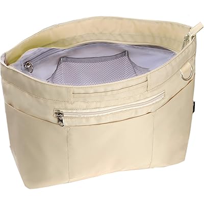 C two Q バッグインバッグ インナーバッグ 軽量 自立 大容量 収納 バッグ ベージュ