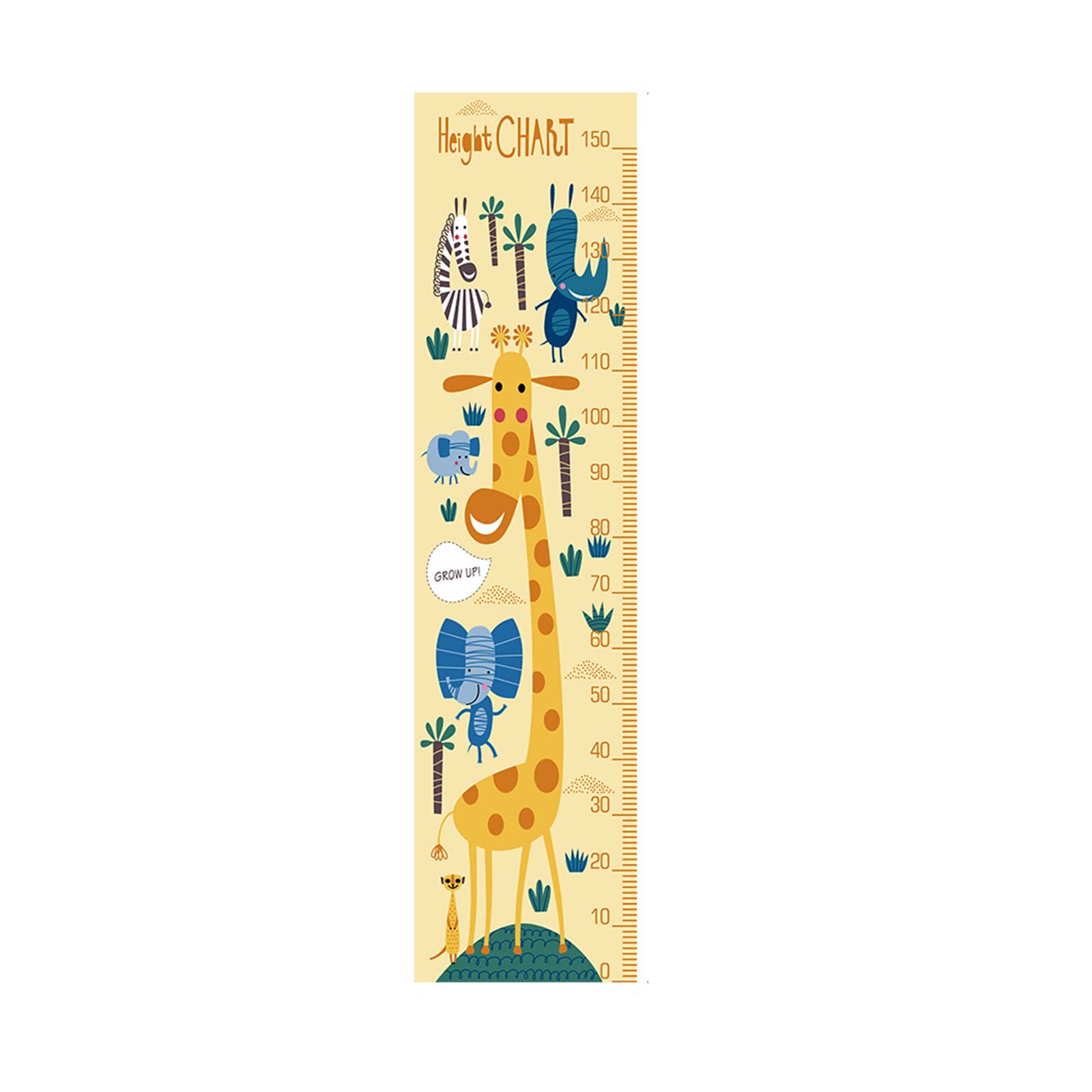 RANNYY Kid's Growth Chart,Removable Hanging Wall Decor Height Measuring Ruler for Children(5)