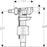 Geberit 240.783.00.1 Float Valve Holding Clamp - Sanitary Equipment Spare Part view 3