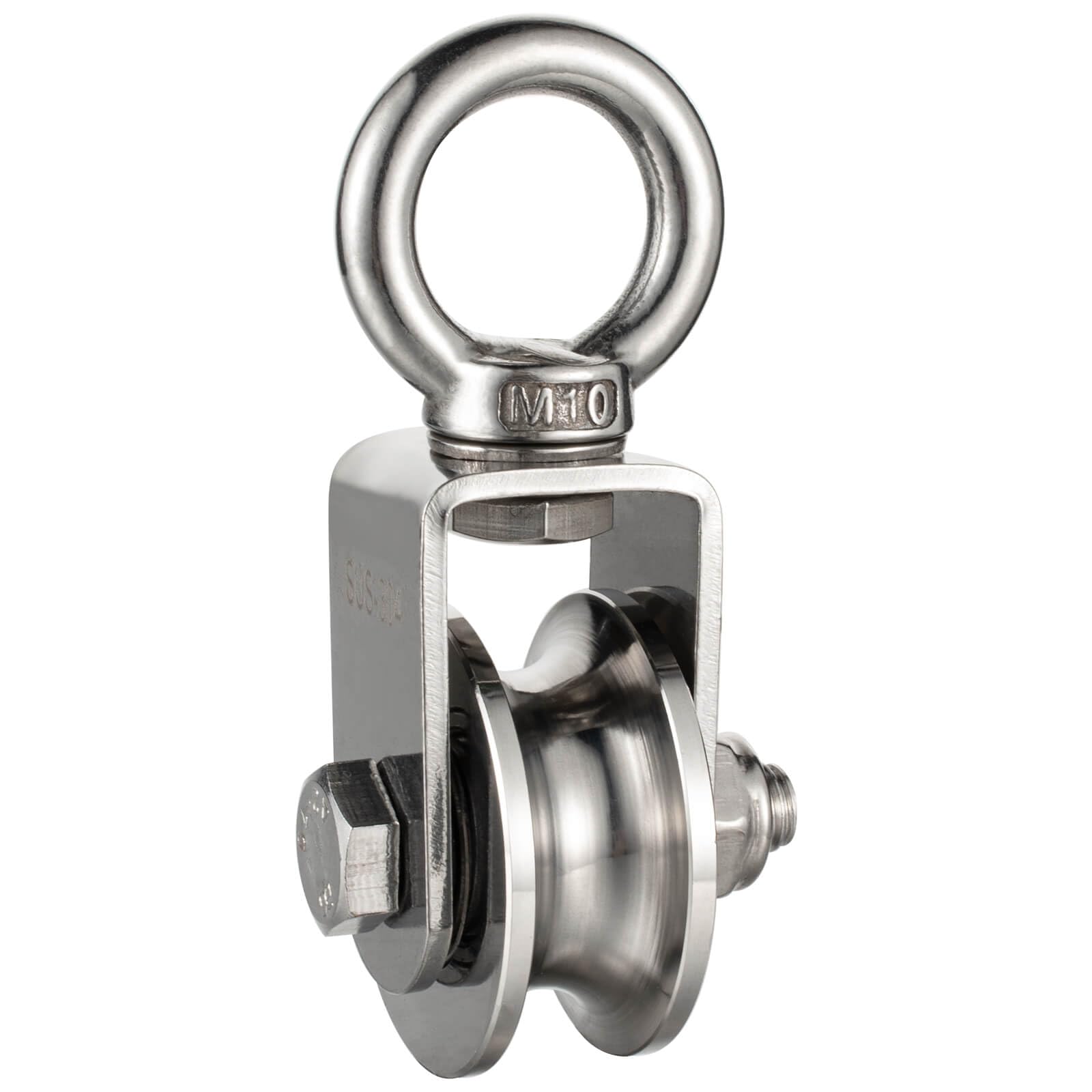 Pulley Wheel with 2 Bearing, Cable Pully Block Heavy Duty for Washing Line/Rope Loading 500kg…