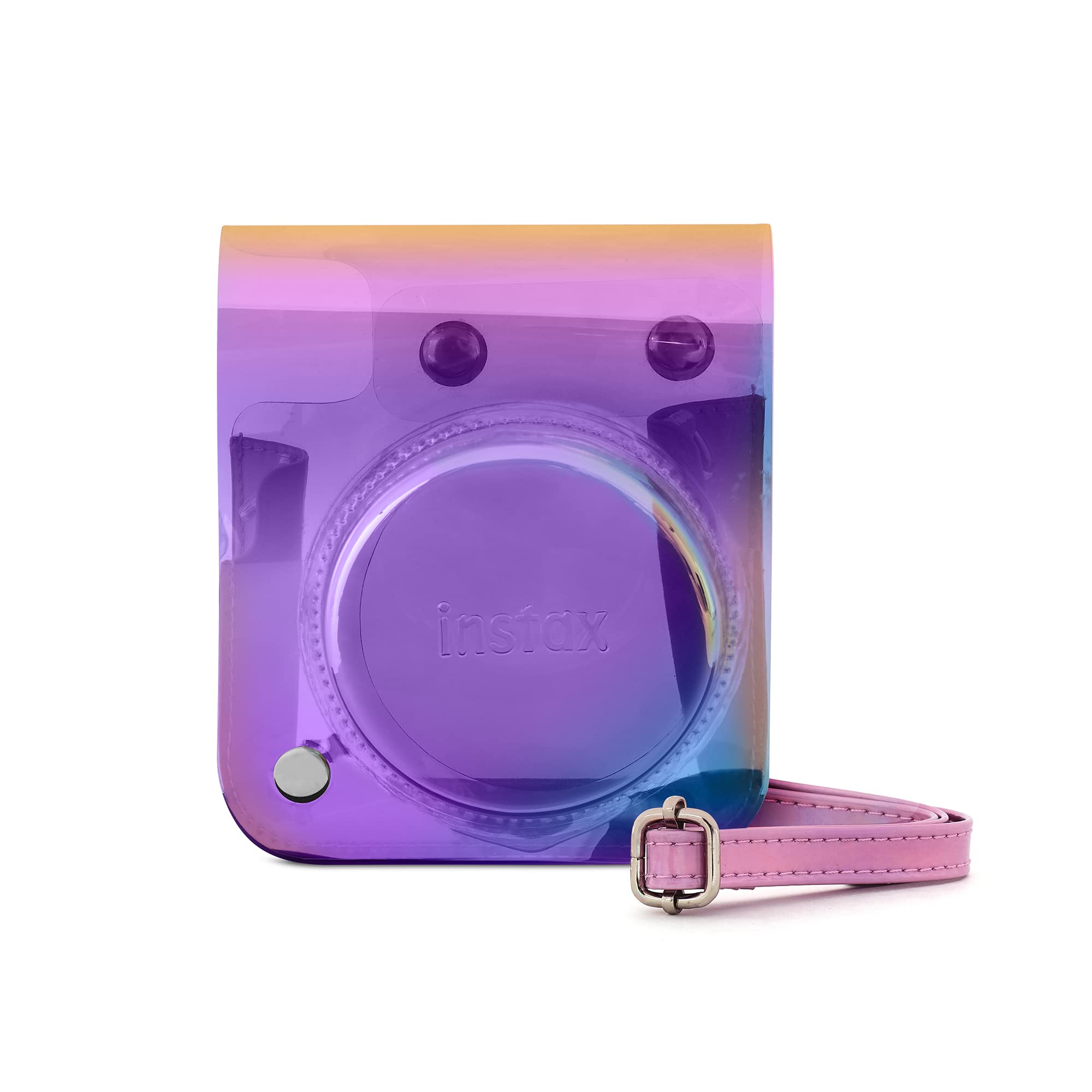 INSTAX mini 12 Camera case with Shoulder Strap, Iridescent Finish