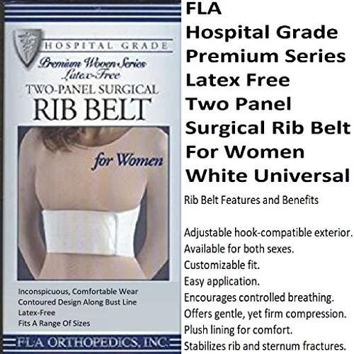 Rib Belt 2 PNL 6" Female Wht Univ