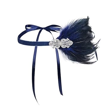 Amazon Com Lurrose Flapper Headpiece Feather Headband Great