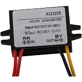 KooingTech AC to DC Rectifier AC10-28V DC12V AC to DC Converter(5A) | for Vehicle Screen, Surveillance Camera, Fan, Water Pump, Motor, Router