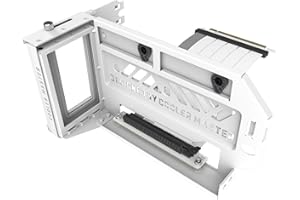 Cooler Master MasterAccessory Vertical Graphics Card Holder Kit V3 White w/Premium Riser Cable PCI-E 4.0 x16-165mm, Compatibi