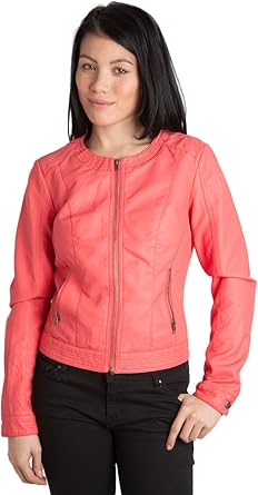 veste en cuir cache cache