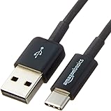 AmazonBasics USB Type-C to USB-A 2.0 Male Charger Cable - 6 Feet (1.8 Meters) - Black