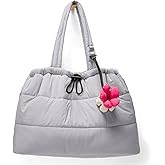 OYLOLA Tote Bag for Women Puffer Tote Bag Quilted Nurse Bag Cute Tote Handbag for Work School Tavel