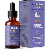 TruHeight Kids Sleep Tincture Ages 2+ (Watermelon Flavor) - Babies, Toddlers & Kids Natural Sleep Aid - Baby, Toddler, Child Melatonin 2 Year Old+ - Vitamin B6, Riboflavin, Zinc, Copper, Lemon Balm