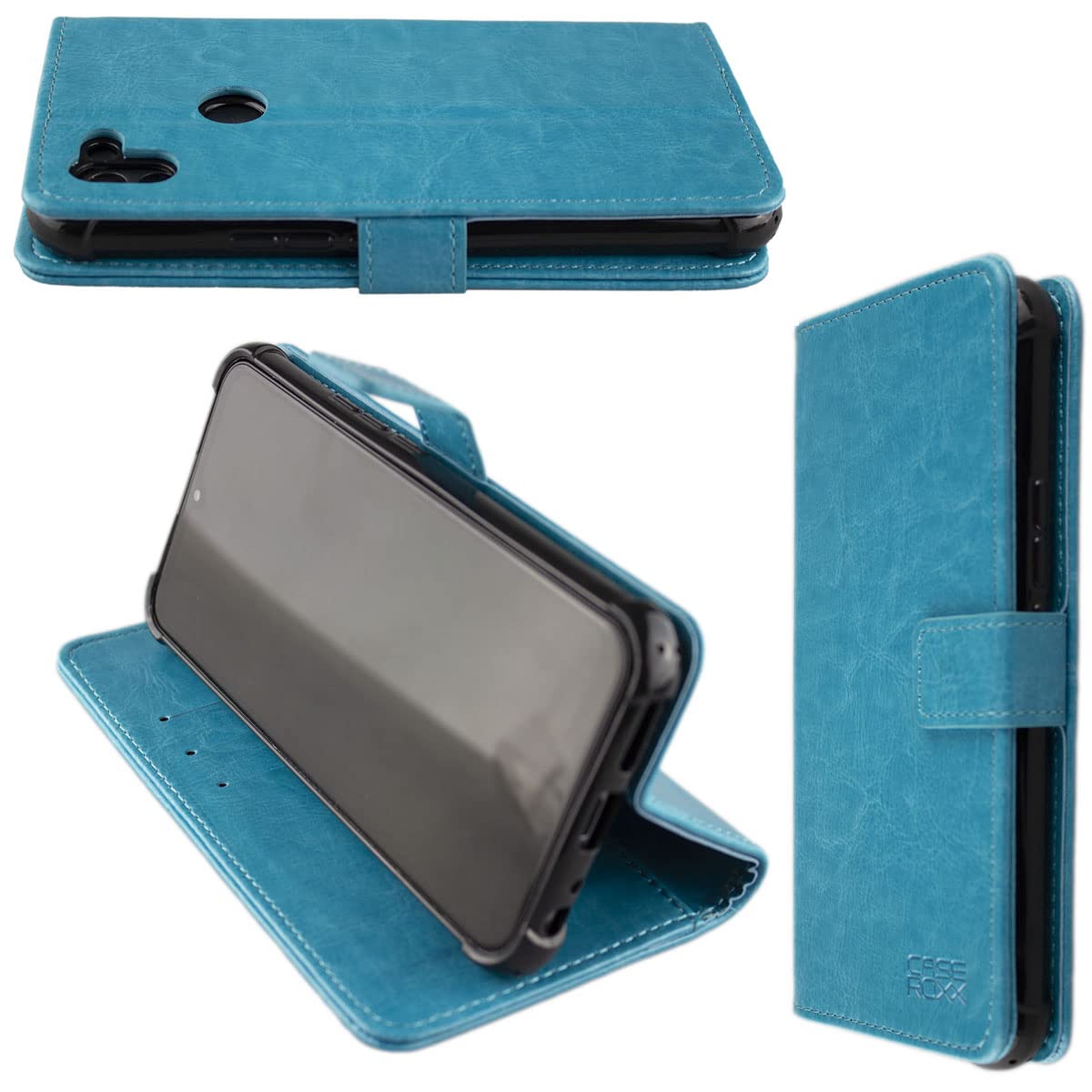 caseroxx Bookstyle-Case for Gigaset GS5 in light blue