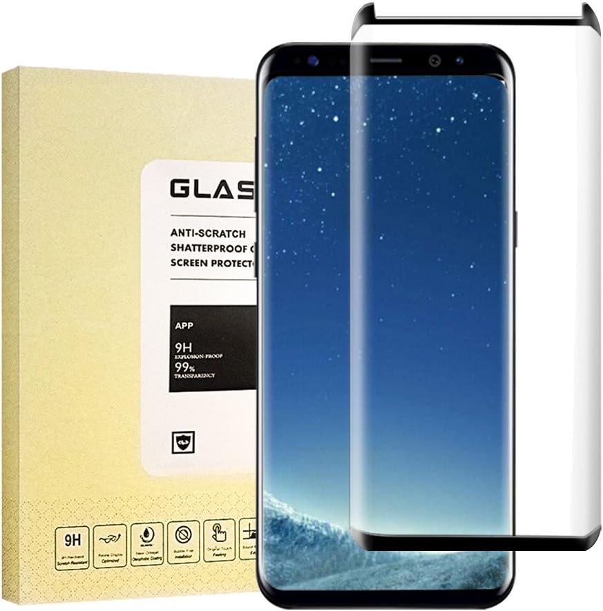 Crichtor CRI Galaxy S8 Plus Glass Screen Protector - Black