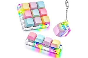 3Pcs Stress Relief Keyboard Toys — Keyboard Clicker Toy, Cube Toy Mechanical Key Toy Keyboard Button Stress Relief for Adult 