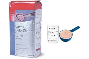 MADRID DENTAL SUPPLY Cavex - ColorChange Alginate (Fast Set) Dust Free Refill (Bag of 500gm 1.1lb) Dental Alginate by Cavex (AA323)