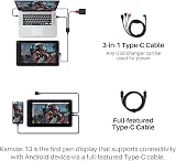 HUION Kamvas 13 Graphics Drawing Monitor 13.3 inch Full-laminated Screen 8 Keys view 7