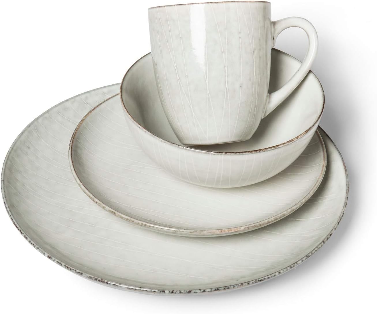 Project 62 Solene Round Stoneware 16pc Dinnerware Set White