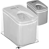 Small Ice Maker Cover, Waterproof Transparent PVC Ice Maker Cover | Appliance Covers with a Telescopic Band Design, Cover 10"L X 14"W X 14"H