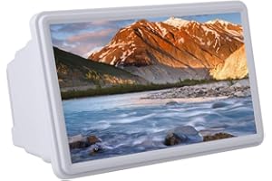 Universal 12 Inch Mobile Phone 3D Screen Magnifier, Retractable High Definition Screen Amplifier Bracket Enlarged Expander fo