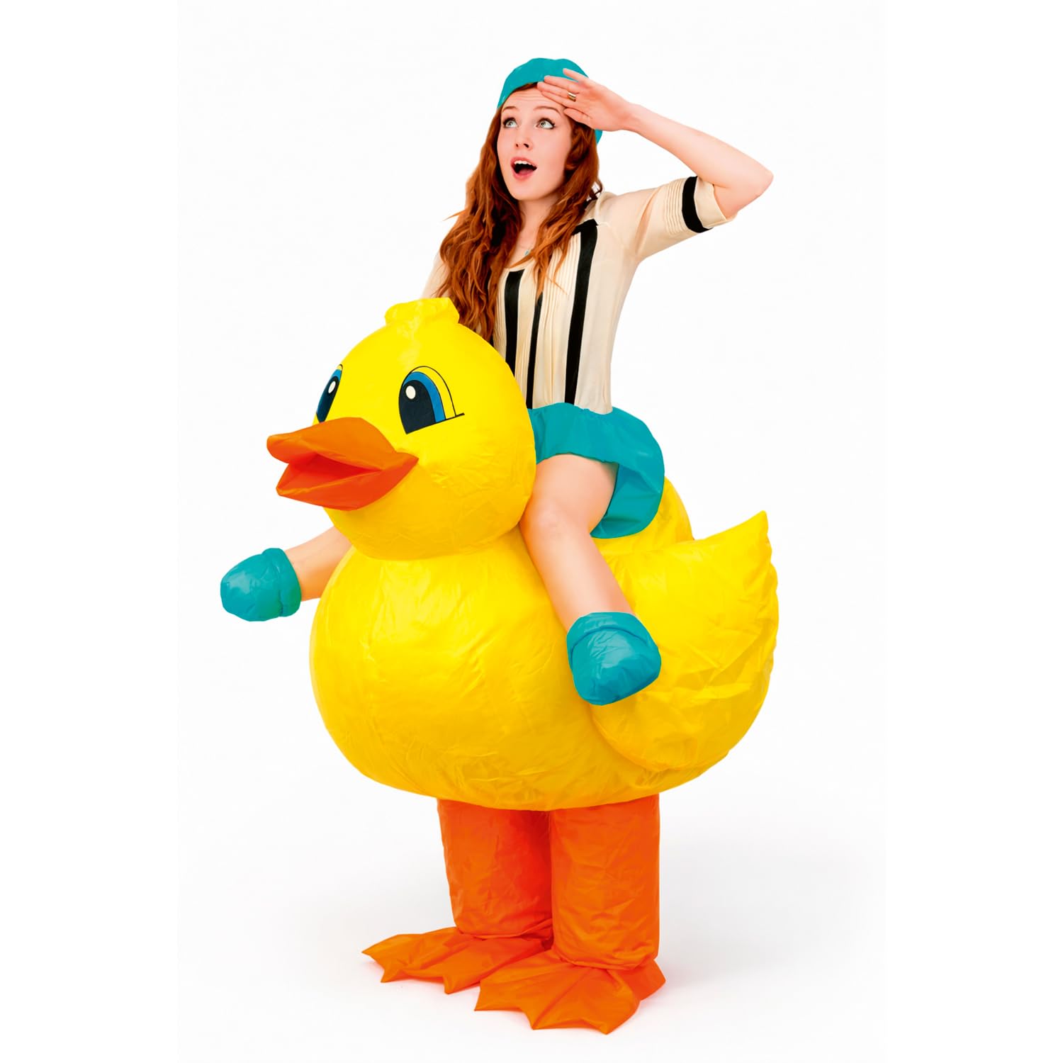 Inflatable Duck Costume | Quirky Inflatable Costume | Premium Quality | Adult Size 160 to 190cm | Polyester | Resistant | Inflation System Included | Created by OriginalCup®