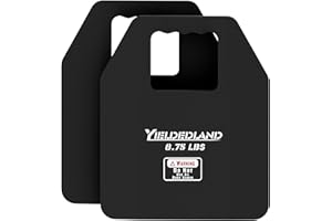 YIELDEDLAND Curved Weight Vest Plates, 5.75/8.75lbs Pairs, Weighted Vest Men Woman, Strength and Endurance Training, Fitness Workouts, Running, Walking