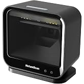 NetumScan USB Barcode Scanner, Automatic Hands-Free 1D 2D QR Code Reader, Plug-and-Play for POS Systems, Retail, Warehouse &amp; Inventory Management - DP9280G(NS)