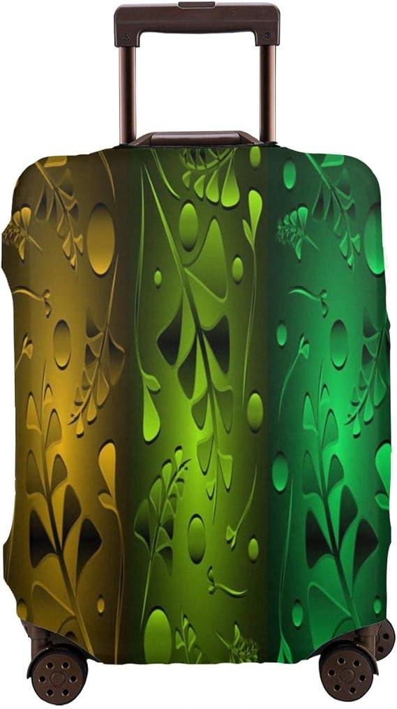 Metallic Green Travel Suitcase Protector Case Durable