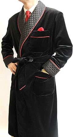 velvet bathrobe mens