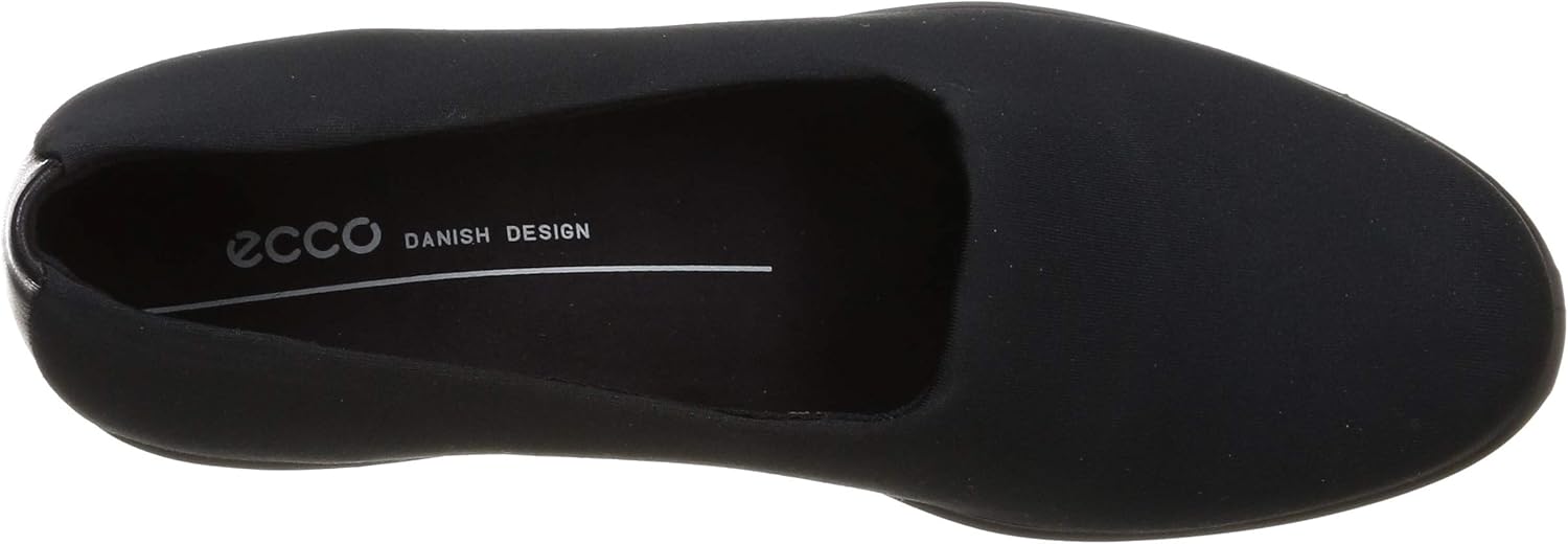 ECCO womens Finola Stretch Slip on Loafer Flat, Black, 9-9.5 US: Shoes