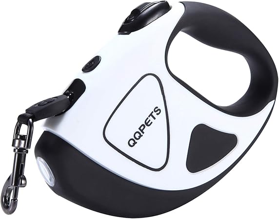 retractable dog leash with light and bags
