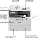 Brother MFC-L3760CDW All-in-one Colour LED Wireless Printer A4 USB UK Plug view 2