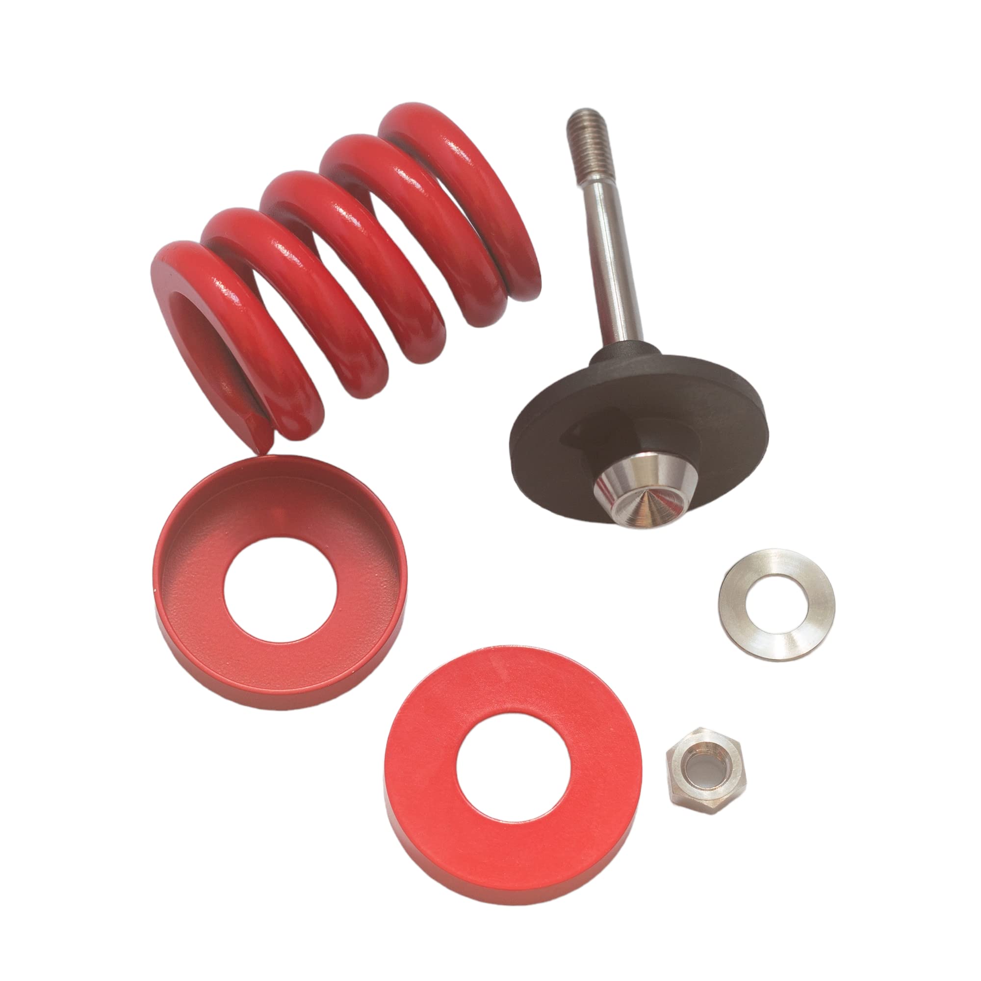 London Craftwork Titanium Spring Suspension Set for BROMPTON Red
