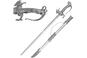 FANTASY EDGE Saint George Dragon Saber Fantasy Knight Sword - Dull Blade - for Collections, Gifts