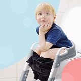 Kidoola Adjustable Potty Ladder Seat with Handles Foldable Non-Slip Grey view 7