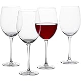 GoodGlassware Wine Glasses (Set Of 4) 19 oz - Crystal Clear Clarity, Classic Tall Stem Bowl Design Perfect for Red and White 