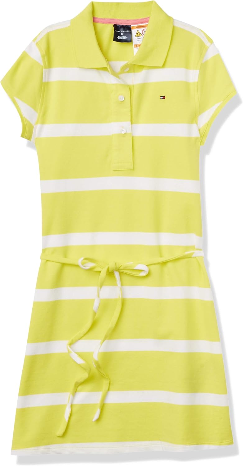 girls yellow polo dress