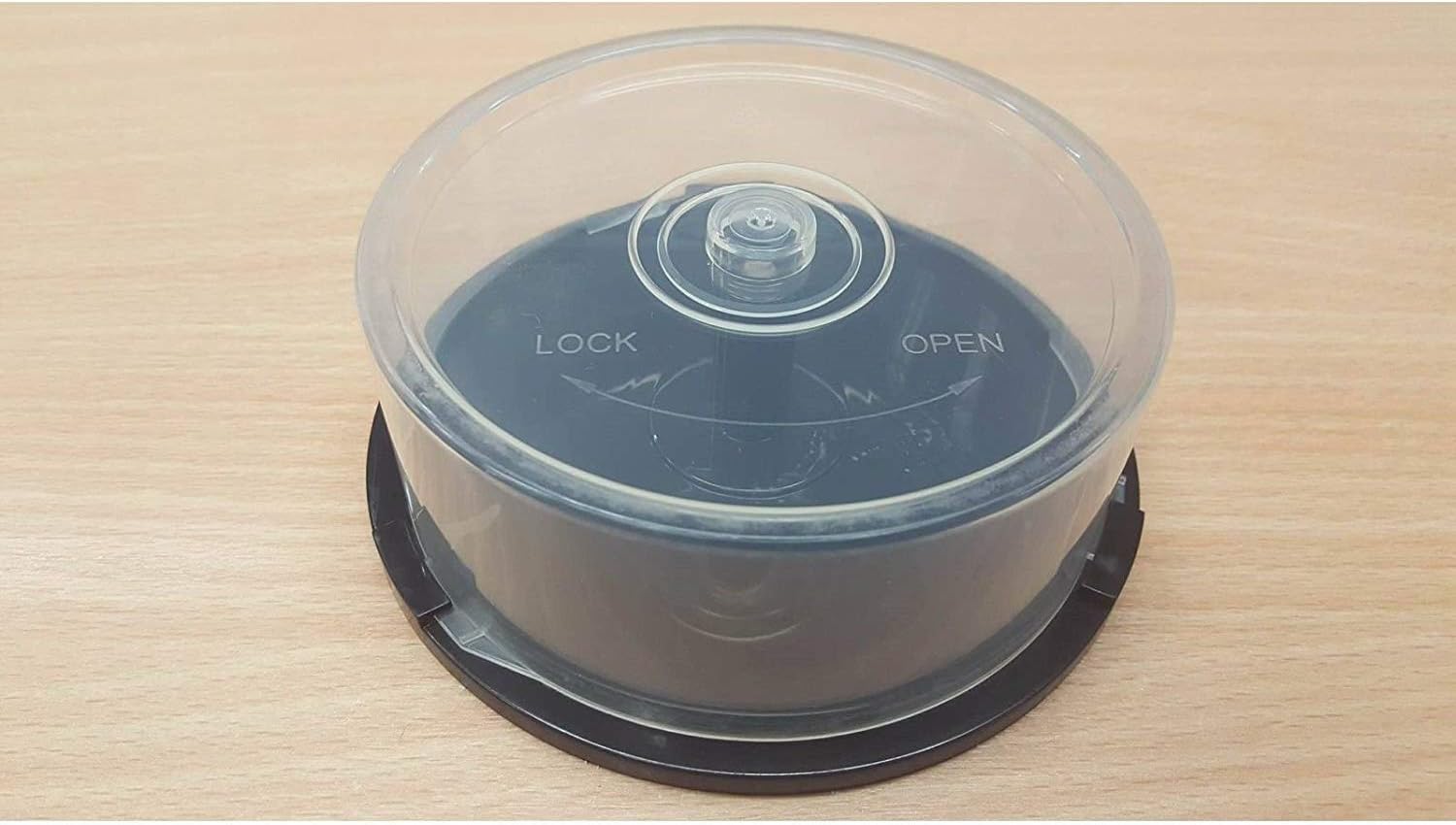 1 x Empty 25 Disc Spindle Tub / Cake Box For Storing DVDR/CDR/BDR Discs